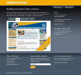 New SiteCrafting website