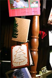 Hanging holiday cards