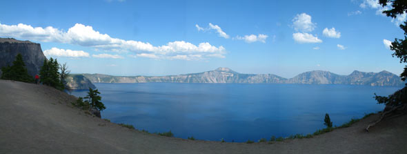 Crater Lake, southwest